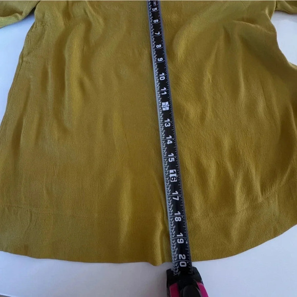 Rachel Roy || Alchemy Gold Off The Shoulder Bell Sleeved Blouse Small - Picture 9 of 11